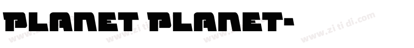Planet Planet字体转换